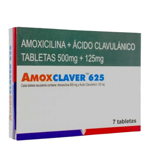 Imagen de AMOXCLAVER (AMOXICILINA +ACIDO CLAVULANICO)*500MG +125 MG