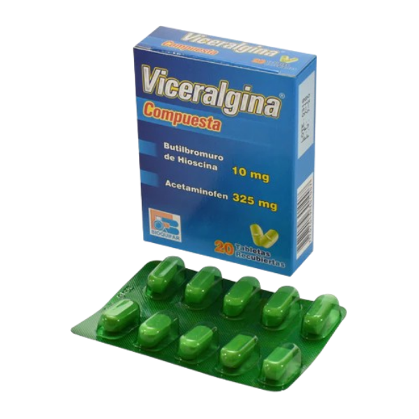 Imagen de VICERALGINA COMPUESTA*20 TABLETAS