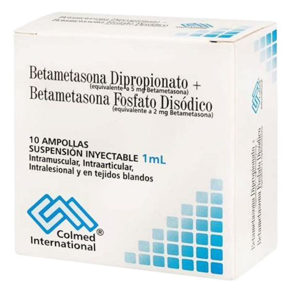 Imagen de BETAMETASONA+BETAMETASONA FOSFATO Ampolla