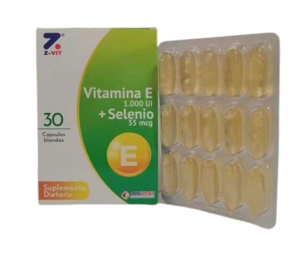 Imagen de VITAMINA E 1000 + SELENIO ZVIT*30 CAP