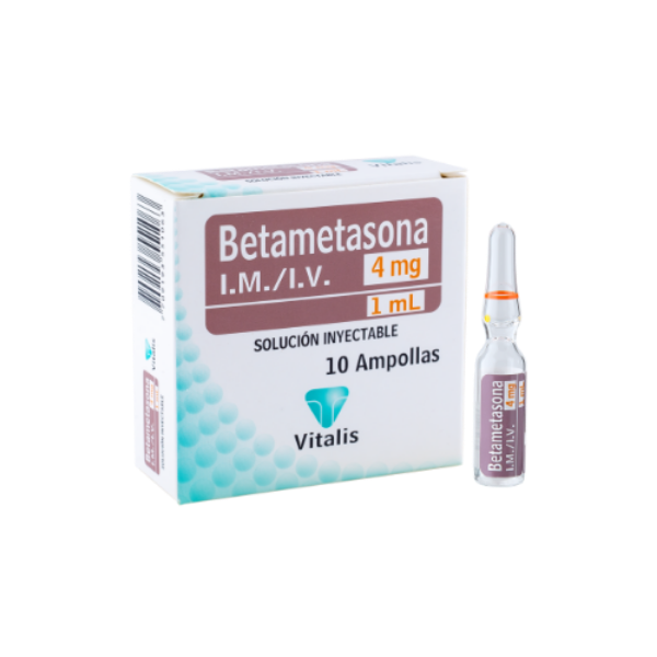 Imagen de BETAMETASONA 4Mg/1Ml CJ*10 AMP Vitalis