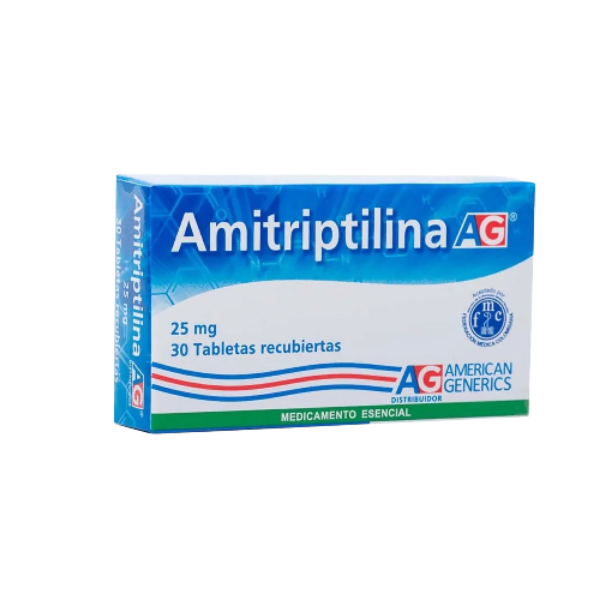 Imagen de AMITRIPTILINA 25MG CJ*30 TABS