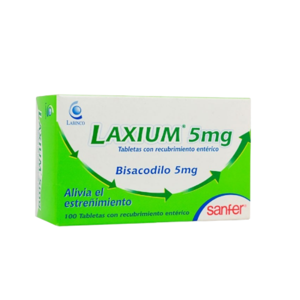 Imagen de LAXIUM ( BISACODILO)  5MG *100 TABLETAS