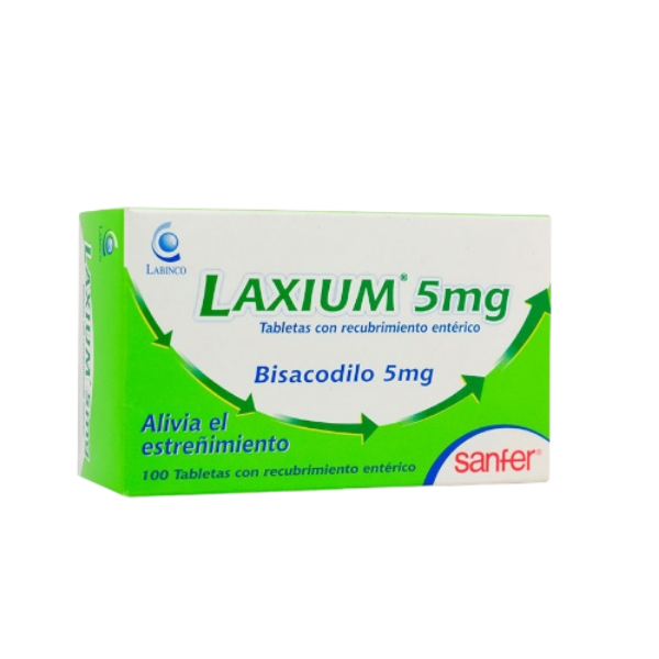 Imagen de LAXIUM ( BISACODILO)  5MG *100 TABLETAS