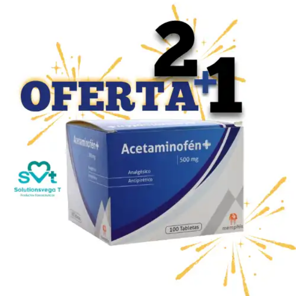 Imagen de ACETAMINOFEN  *100 TAB  2+1