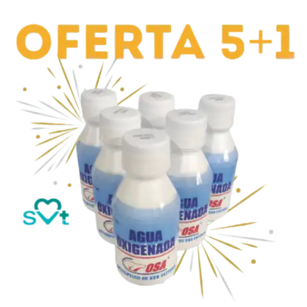 Imagen de OFERTA AGUA OXIGENADA 5+1 *120 ML