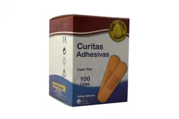 Imagen de CURITAS ADHESIVAS COLOR PIEL*100 UND