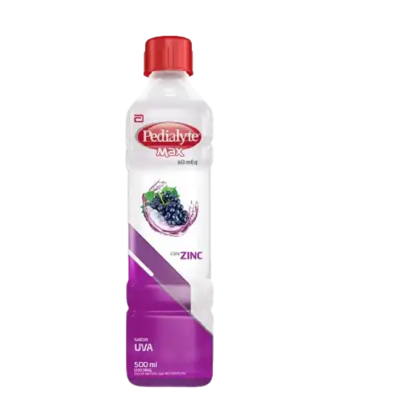 Imagen de PEDIALYTE MAX 60+ZINC UVA*500 ML