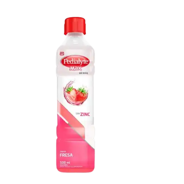 Imagen de PEDIALYTE MAX 60+ZINC FRESA * 500 ML