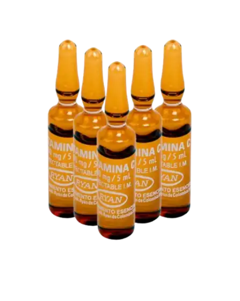 Imagen de ACIDO ASCORBICO (VITAMINA C ) *5 AMPOLLAS
