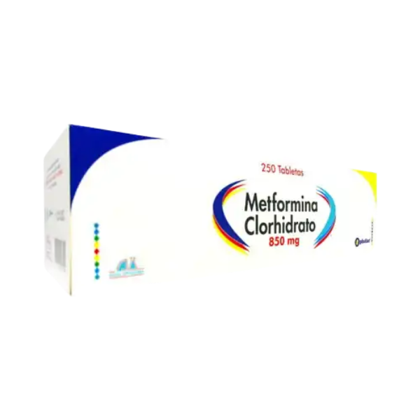 Imagen de METFORMINA 850MG CJ*250 TABS