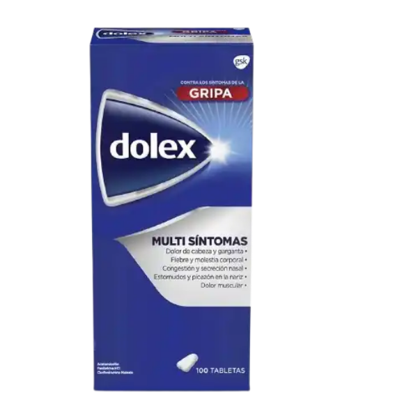 Imagen de DOLEX Gripa MULTISINTOMAS CJ*100TAB