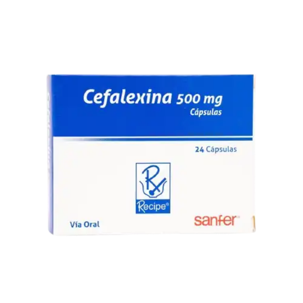 Imagen de CEFALEXINA 500 MG *24 CAPS