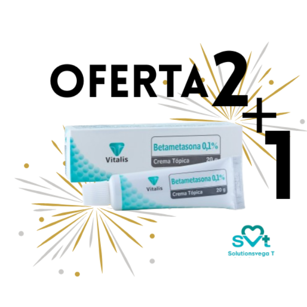 Imagen de BETAMETASONA 0,1%*20Gr 2+1