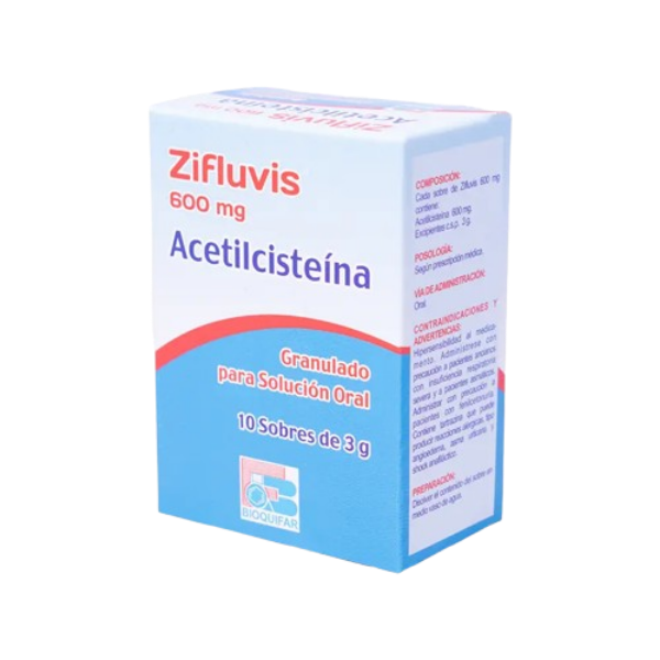 Imagen de ZIFLUVIS 600 MG X 10 SOBRES