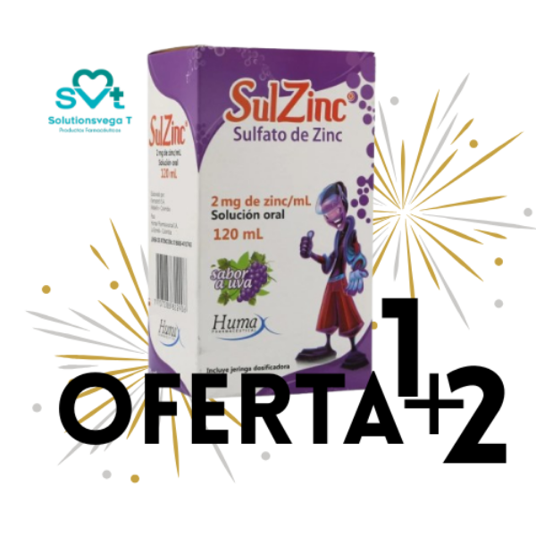 Imagen de OFERTA SULZINC 2MG/ML FCO*120ML 1+2