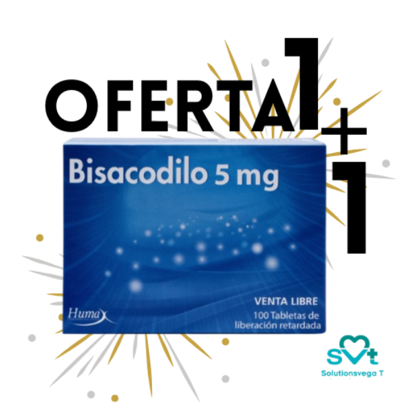 Imagen de BISACODILO 5MG CAJA*100TAB 1+1