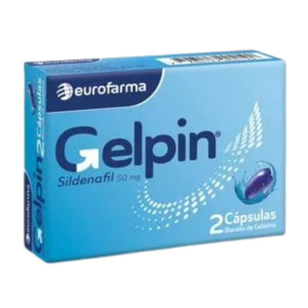 Imagen de GELPIN (SILDENAFILO 50mg) CJ*2 CAPS