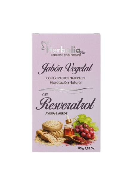 Imagen de JABON VEGETAL HERBALIA DE RESVERATROL*80GR