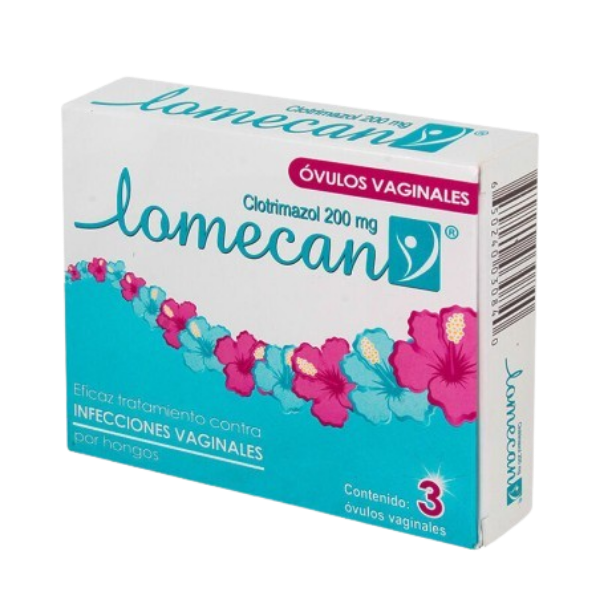 Imagen de Lomecan Clotrimazol 200 Mg X 3 Ovulos Vaginales
