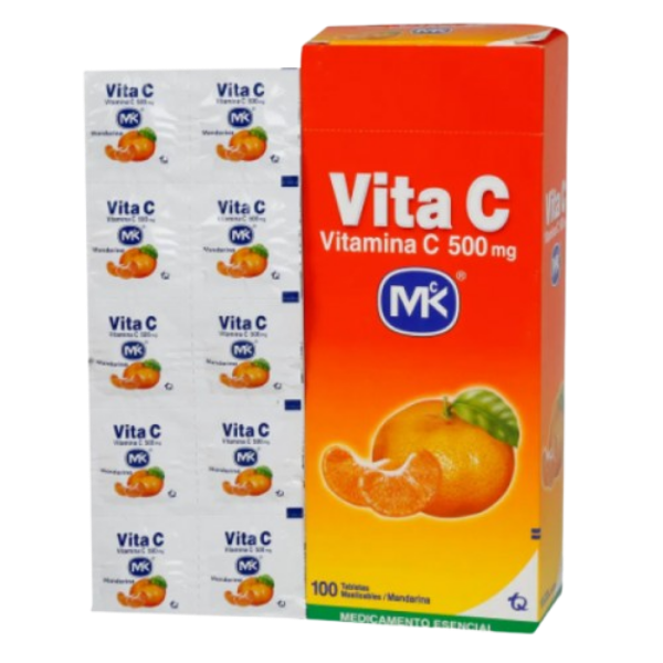 Imagen de VITA C 500MG*100TAB SABOR MANDARINA