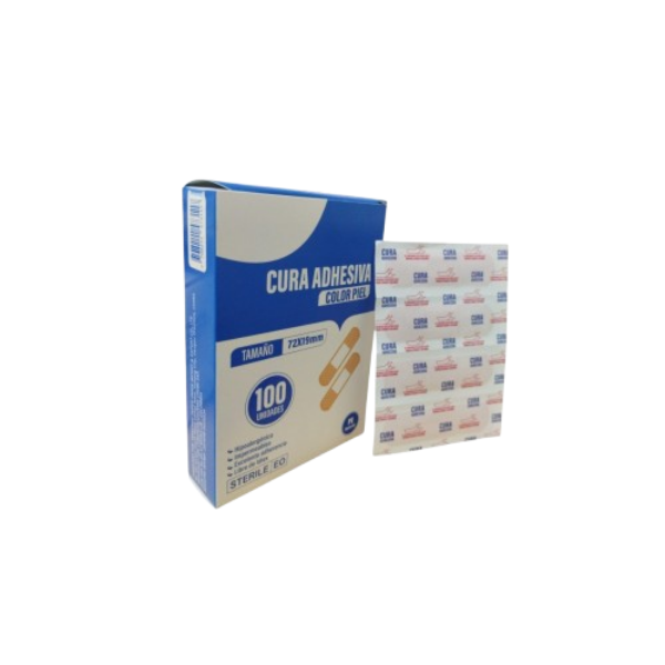 Imagen de CURA ADHESIVA COLOR PIEL*100 UNIDADES