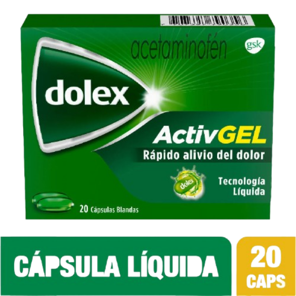 Imagen de DOLEX ACTIVGEL * 20 CAP BLANDAS