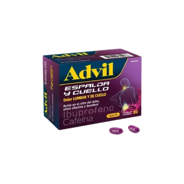 Imagen de ADVIL Espalda y Cuello*20 Caps Liquidas